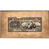 Image 1 : BANK OF HAMILTON RARE $20 PRODUCTION FACE PROOF 1st JUNE 1909