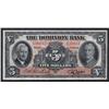 THE DOMINION BANK $5 - JANUARY 3, 1938