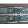 Image 2 : Canada 100 CIGARS PROOF LARGE BAND PAIR - 1897 SERIES GREEN SHADE