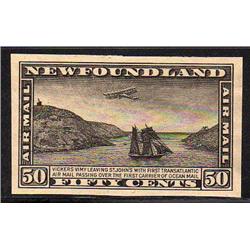 NEWFOUNDLAND #C6a-C7a-C8a XF IMPERF PROOF