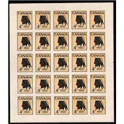 INDIAN ESSAY XF-NH IMPERF FULL SHEET OF 25 UNISSUED STAMPS