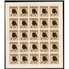 Image 1 : INDIAN ESSAY XF-NH IMPERF FULL SHEET OF 25 UNISSUED STAMPS