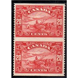 #157c VF-NH IMPERF VERTICAL PAIR