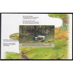 #FWH19var XF-NH IMPERF DUCK PANE - RARE