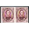 #2TCi XF IMPERF PROOF PAIR *RED PURPLE SHADE*