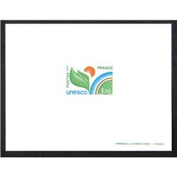 France PROOF DE LUXE *UNESCO* YVERT #50-52,56,57  SCOTT #2016-20 COMPLETE SET OF 5