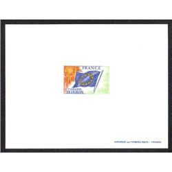 France PROOF DE LUXE *CONSEIL DE L'EUROPE* YVERT #46 to 49  SCOTT #1016-19 COMPLETE SET OF 4