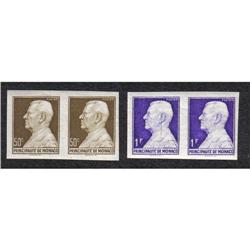 #234 to 235 MONACO XF-NH IMPERF PAIR SET YVERT #302A-B