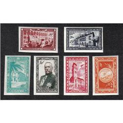 #C21 to C26 MONACO XF-NH IMPERF SINGLE SET YVERT AIRMAIL #36-41