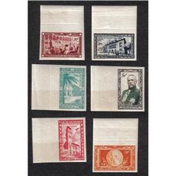 #C21 to C26 MONACO XF-NH IMPERF SINGLE MARGIN SET YVERT AIRMAIL #36-42