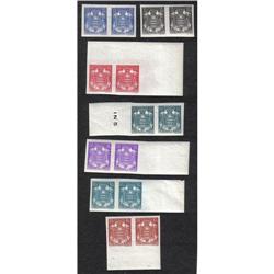#145 to 153 MONACO XF-NH IMPERF PAIR SET YVERT #249-54