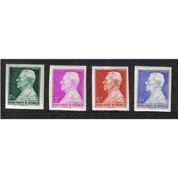 #192-95 MONACO XF-LH IMPERF SINGLE YVERT #201-04