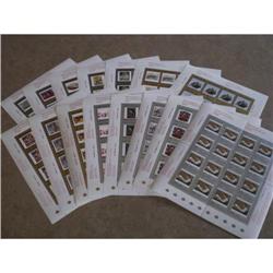 Canada ART COLLECTION FROM YEAR 1988 to 2002 COMPLETE PANE SET