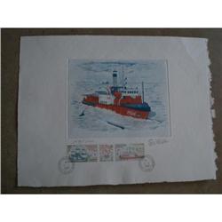FSAT #C111-C112 RARE SIGNED PROOF NUMBER 1078/1500 DIMENSION 13x10 INCHES