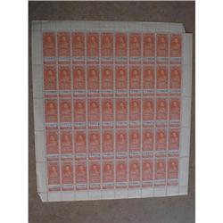 #FEG3 XF-NH FULL SHEET 50 WITH PLATE No5