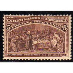 USA #234 VF-LH COLUMBIAN ISSUE