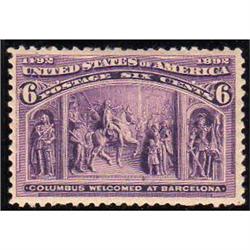 USA #235 VF-LH COLUMBIAN ISSUE