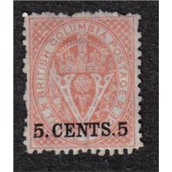 BRITISH COLUMBIA #14 VF-H *RARE*