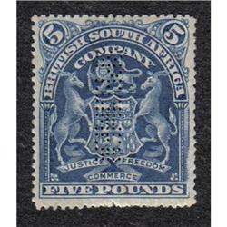 RHODESIA #74S SPECIMEN PERF-IN