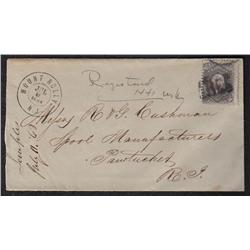 USA #70 or 70b ON SHOWPIECE COVER