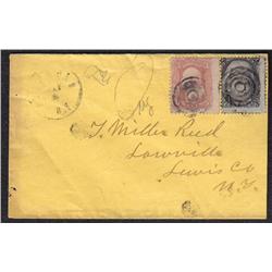 USA #65 + 73 ON SCARCE COVER