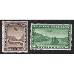 NEWFOUNDLAND #C9-C10 VF-LH