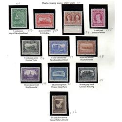 NEWFOUNDLAND #172 to 182 VF-NH-LH SET