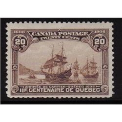 #103 F-VF-NH QUEBEC TERCENTENARY ISSUE