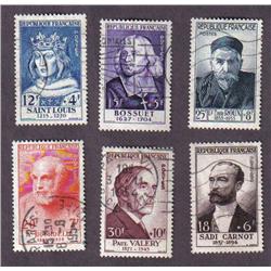 France #B285 to 290 Used select set