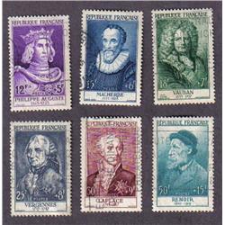France #B294 to 299 Used select set