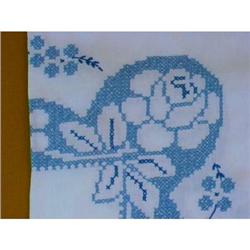 SHABBY CHIC ROSES Embroidery TABLECLOTH #1447623