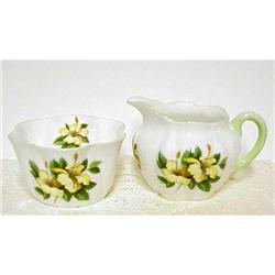 Shelley China  Cream & Sugar HIBISCUS #1447631