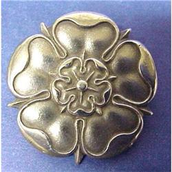 Tudor Rose Sterling Pin Brooch #1447650