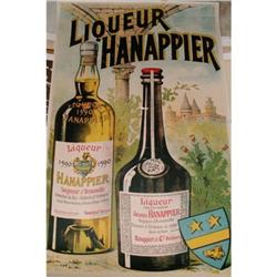 Liqueur Hanappier RARE Original Poster #1447738