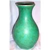 Image 1 : English Onyx Green and Gold Pottery Vase #1447947