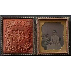 Ambrotype / Daguerreotype of a School Girl & #1448017