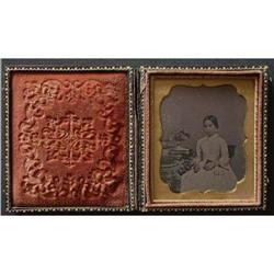 Ambrotype / Daguerreotype of a School Girl & #1448017