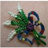Image 1 : SCOTTISH HEATHER ENAMEL  BROOCH  #1468729