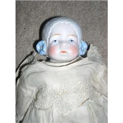 10.5" Bonnet baby Closed Mouth Bisque Doll #1468872