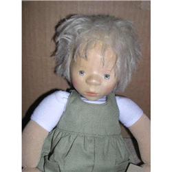 15" Pongratz Wood Geman Doll W/ Tag #1468906