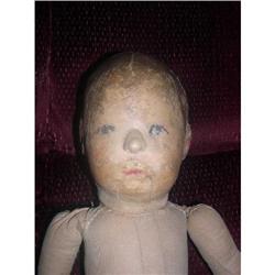 Early Cloth Kathe Kruse Doll I with wide hips #1468962