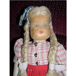 Wood carved head doll #1469020