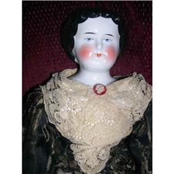 21" China With Old  Body and Dress 1860's #1469055