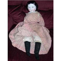 22" Big China With Old  Body and Dress 1860's #1469056