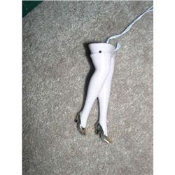 3" German China Half Doll pink legs Germany #1469153