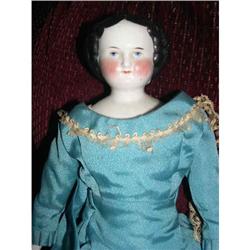 15.5" Early China Doll With Brown Shoes #1469160