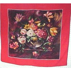 VINTAGE SILK SCARF : STILL LIFE PAINTING #1469381