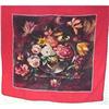 Image 1 : VINTAGE SILK SCARF : STILL LIFE PAINTING #1469381