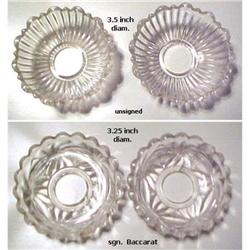 Antique Cut Glass Bobeches  for Candlesticks #1469387