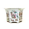 Image 1 : Lg Old Chinese Famille Rose Hex Planter #1469415